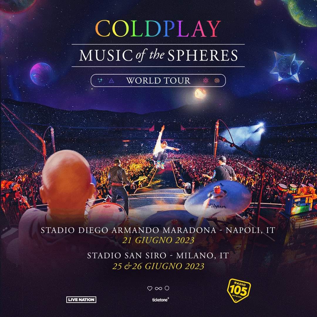COLDPLAY-MUSIC OF THE SPHERES WORLD TOUR NAPOLI