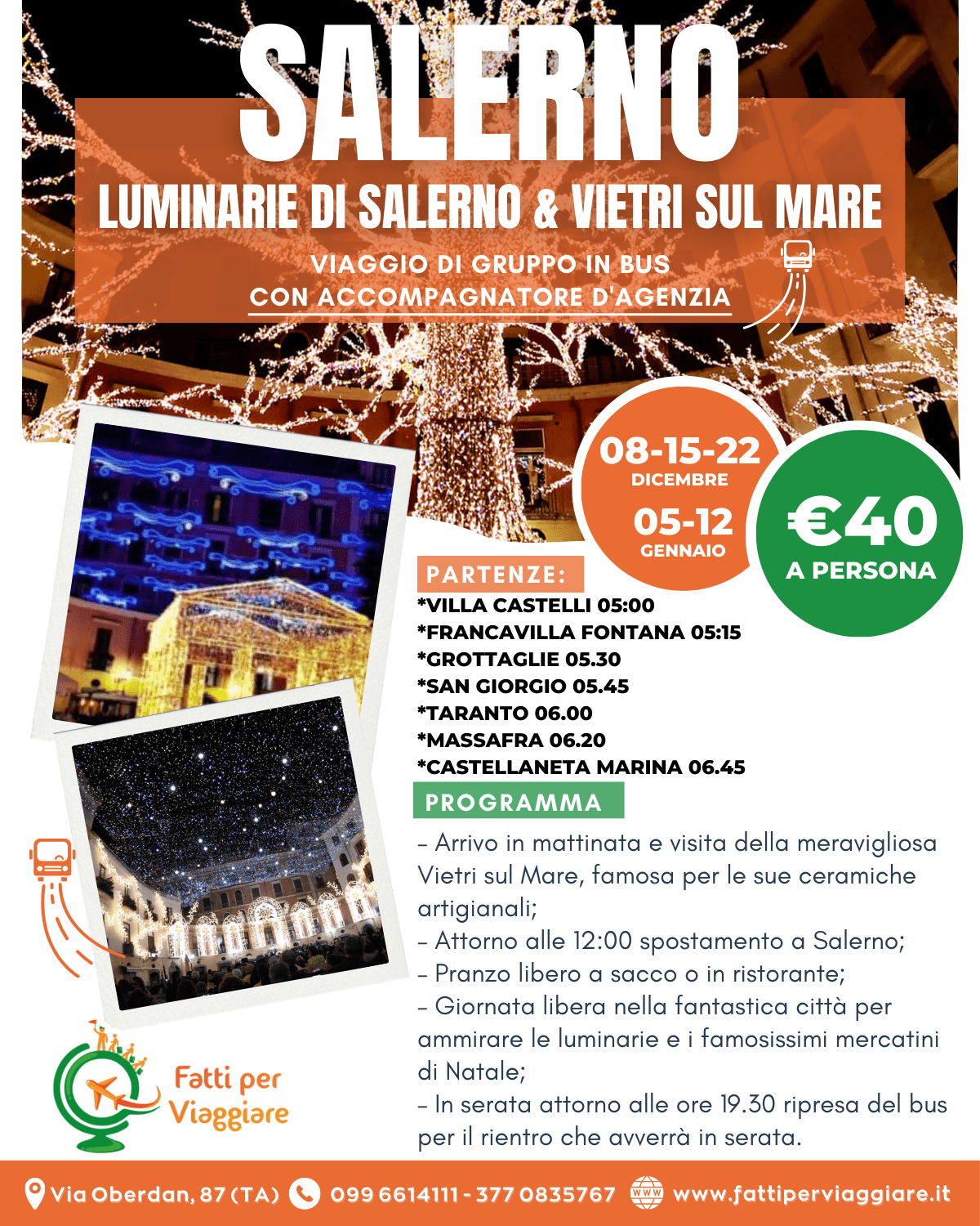 LUMINARIE DI SALERNO & VIETRI SUL MARE