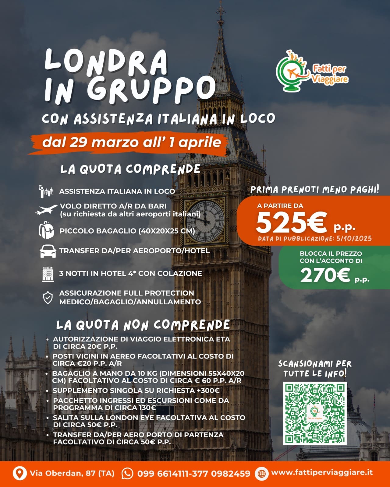 VIAGGIO DI GRUPPO LONDRA