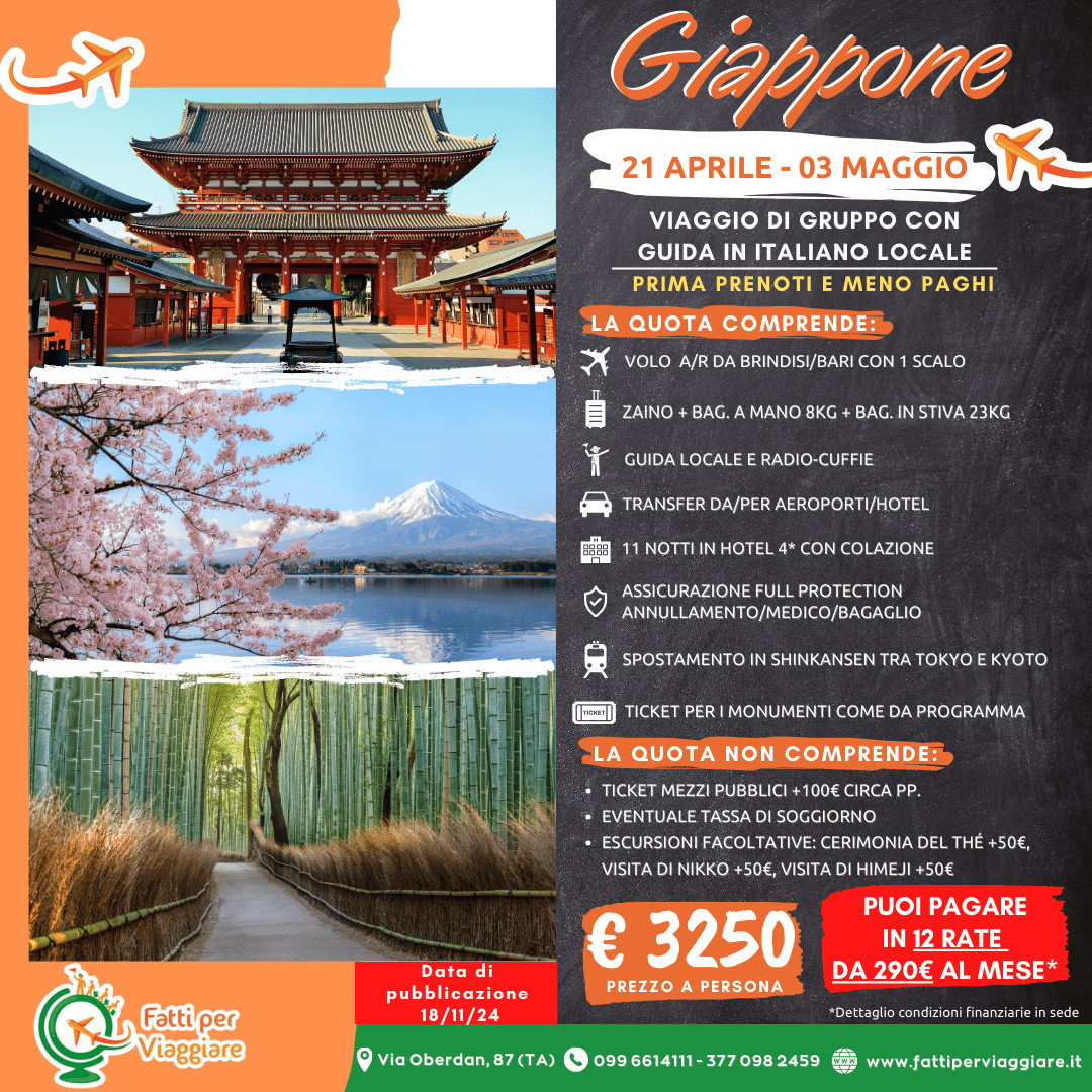 VIAGGIO DI GRUPPO GIAPPONE