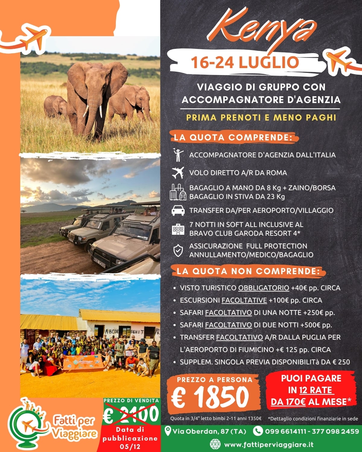 VIAGGIO DI GRUPPO KENYA