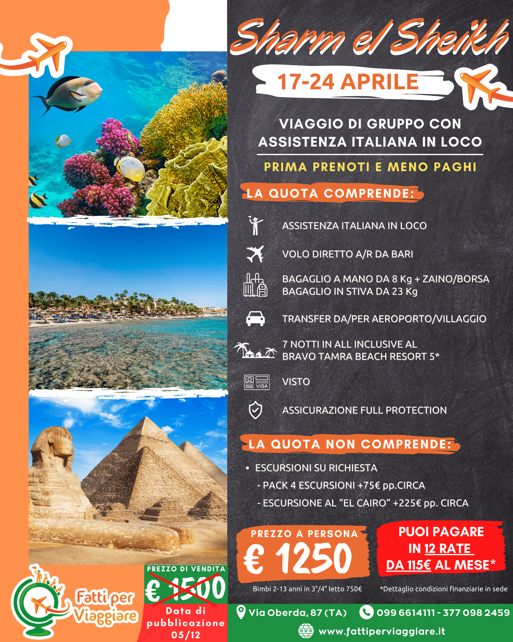 VIAGGIO DI GRUPPO SHARM EL SHEIKH