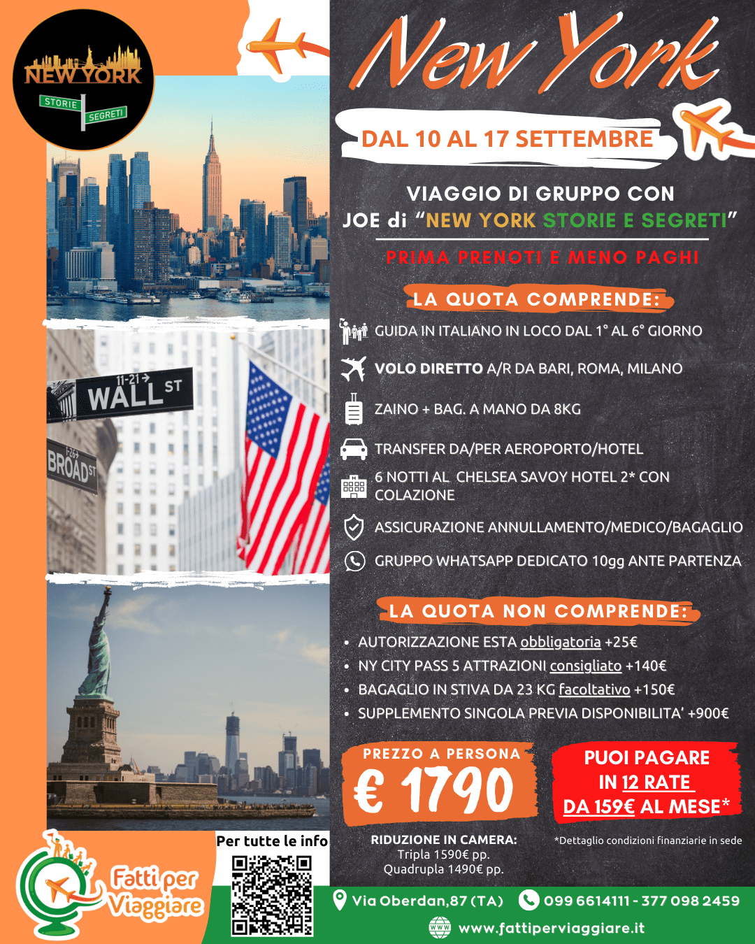 VIAGGIO DI GRUPPO NEW YORK