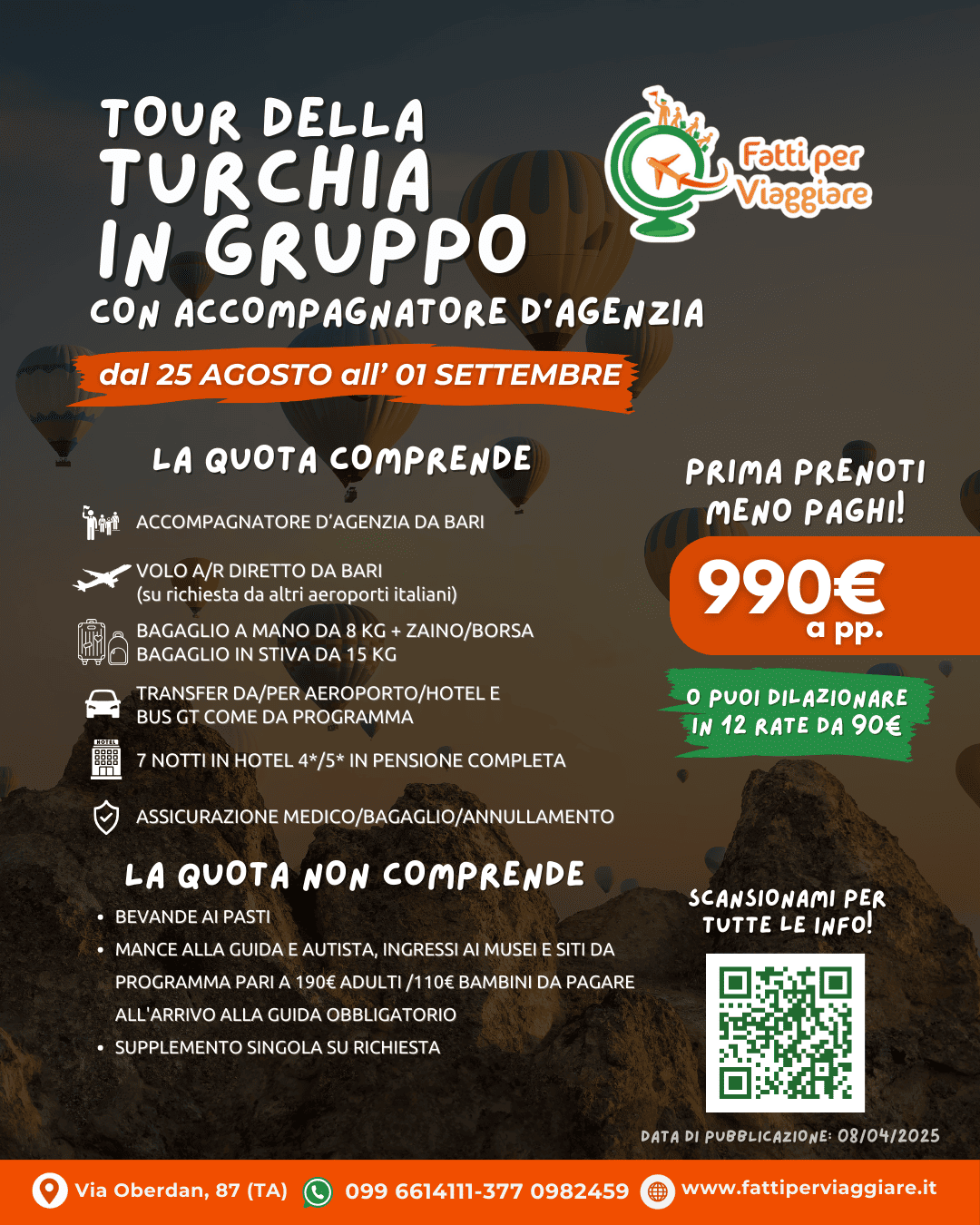 VIAGGIO DI GRUPPO TURCHIA