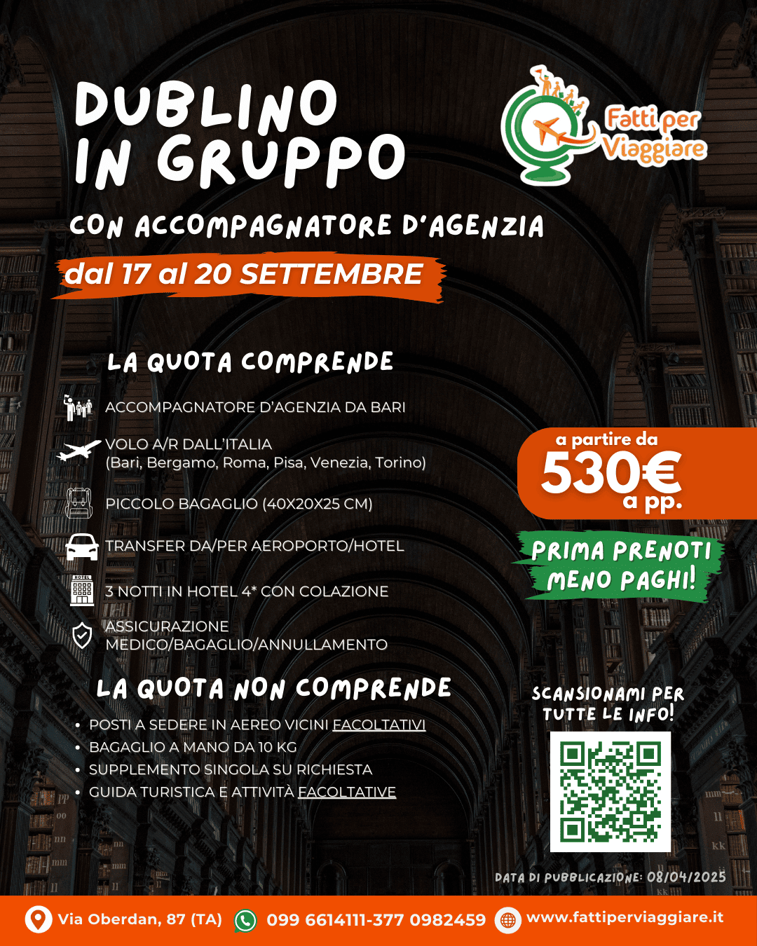 VIAGGIO DI GRUPPO DUBLINO