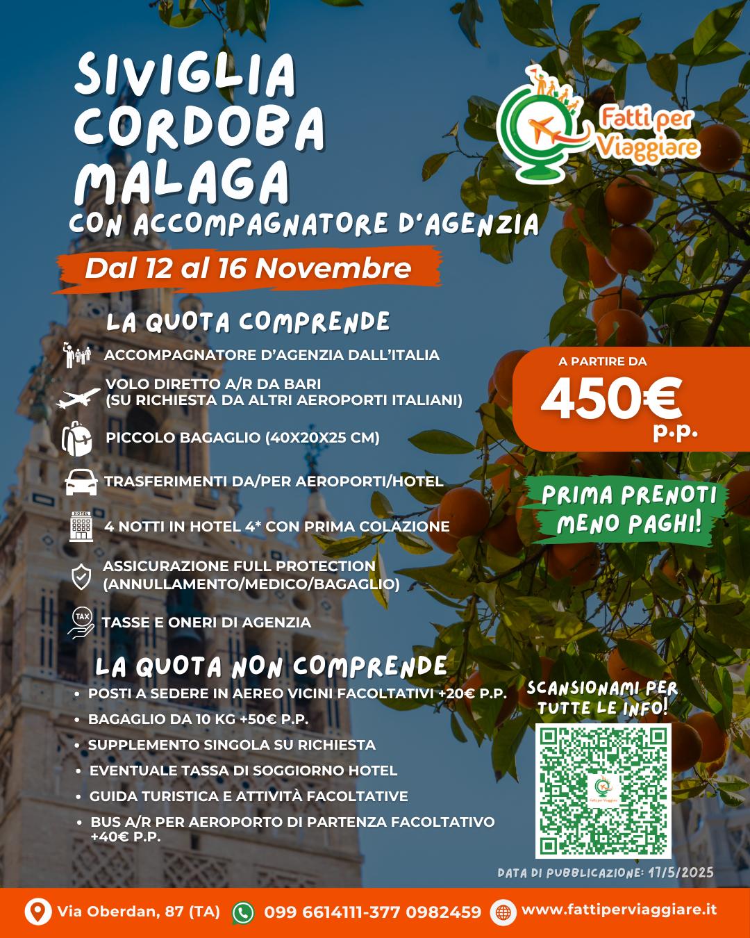 VIAGGIO DI GRUPPO SIVIGLIA-CORDOBA-MALAGA