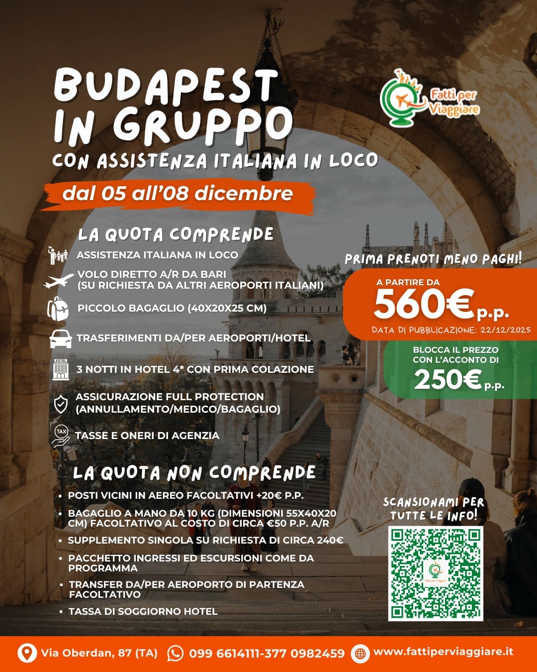 Viaggio di gruppo: BUDAPEST