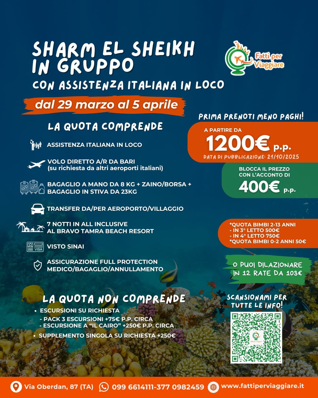 Viaggio di gruppo: SHARM EL SHEIKH