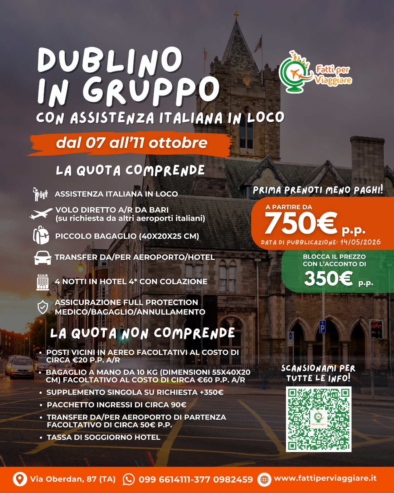 Viaggio di gruppo: DUBLINO