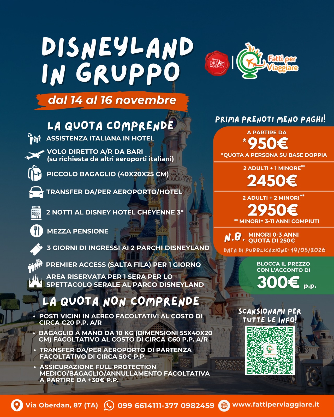 Viaggio di gruppo: DISNEYLAND PARIS