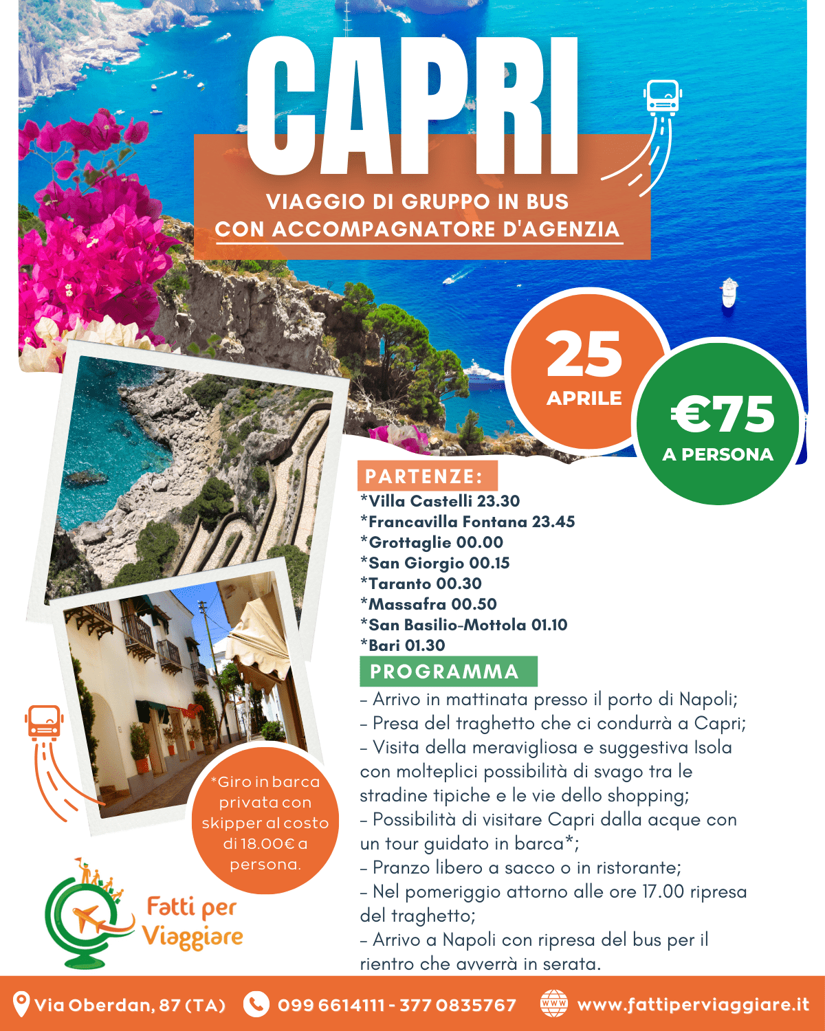 25 APRILE: ISOLA DI CAPRI