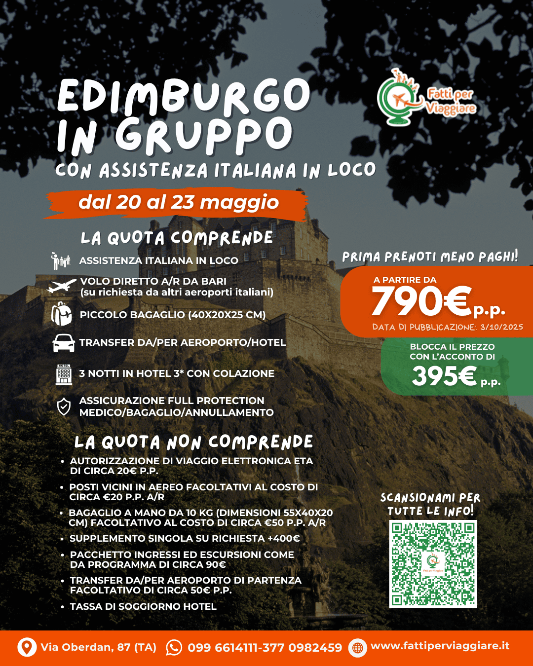 VIAGGIO DI GRUPPO EDIMBURGO
