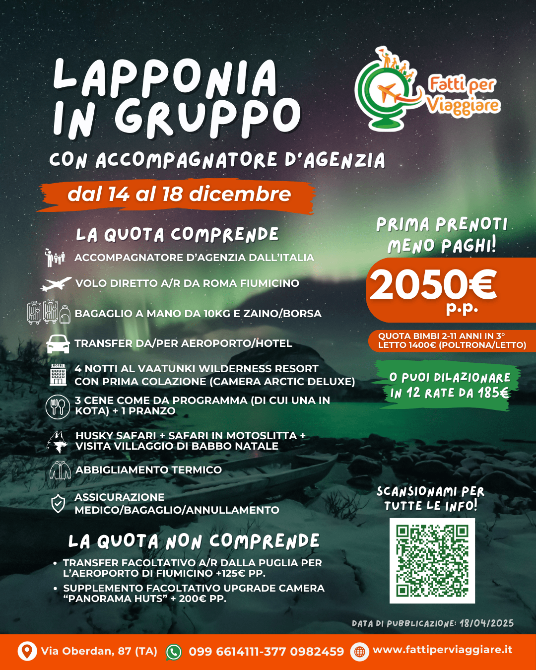 VIAGGIO DI GRUPPO LAPPONIA