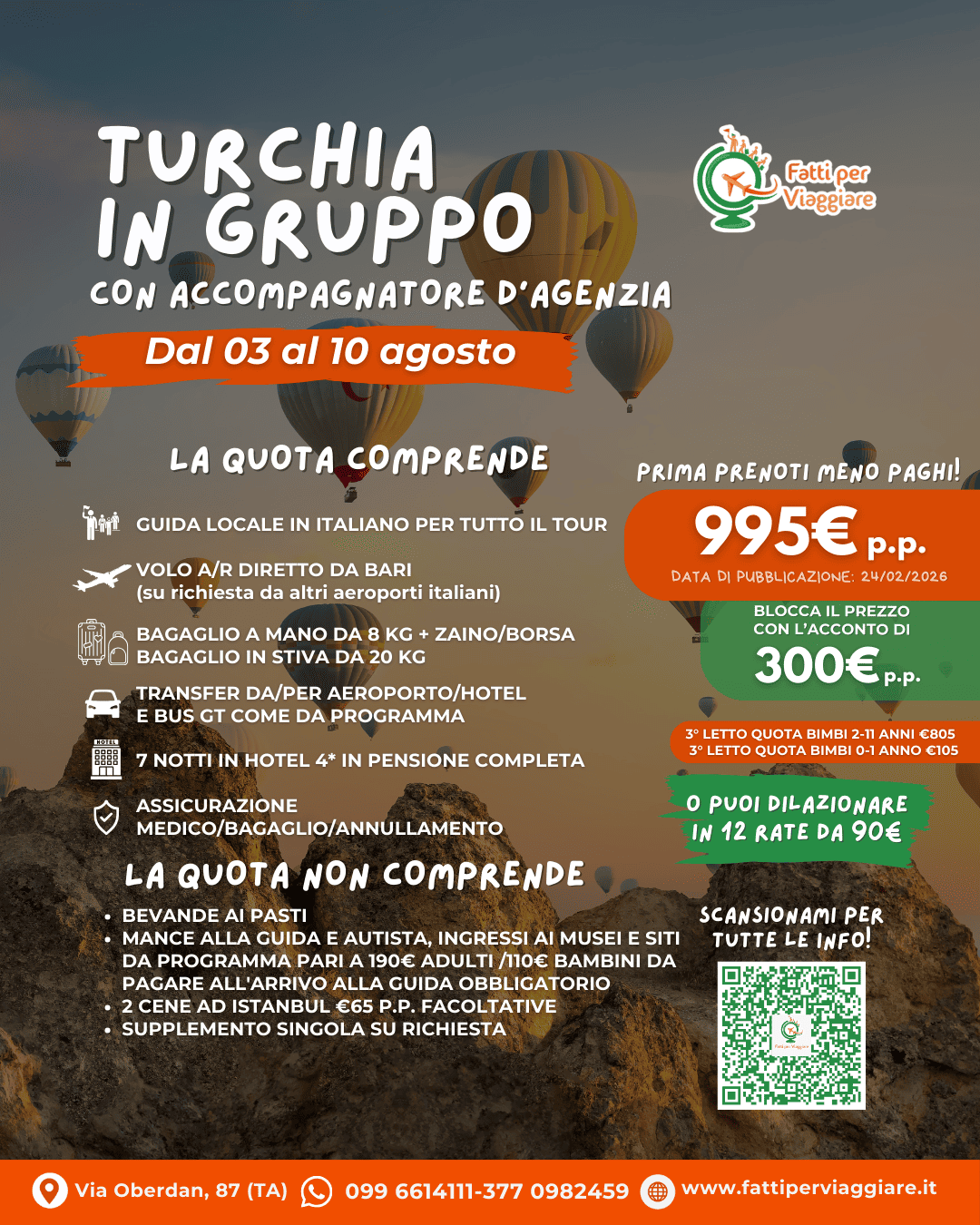 Viaggio di gruppo: TURCHIA