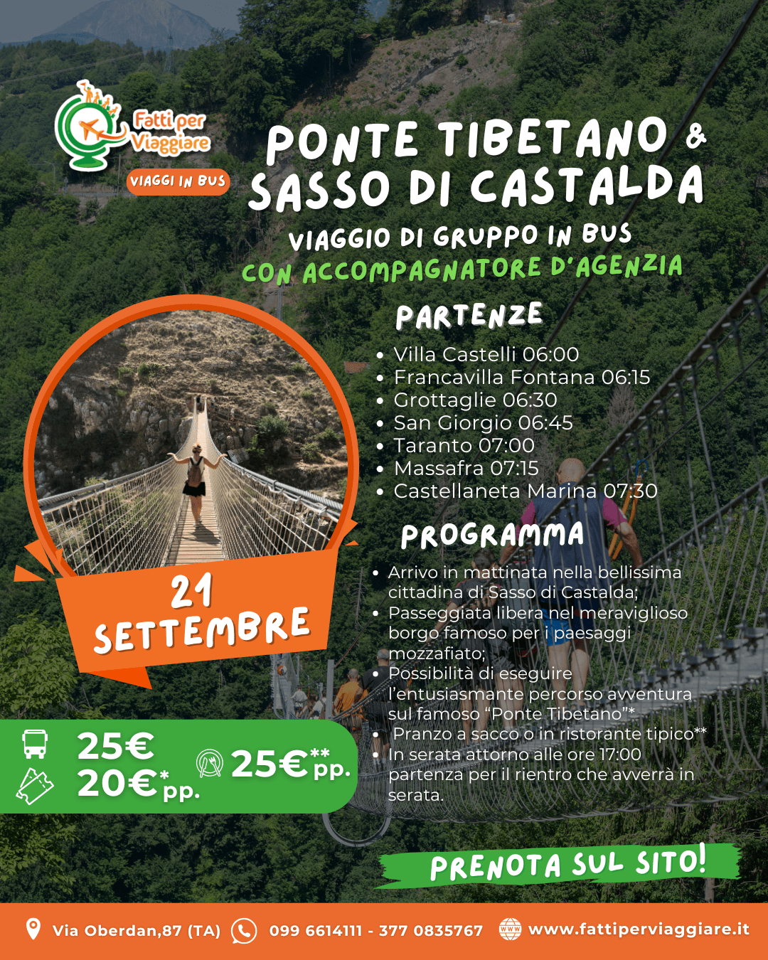 PONTE TIBETANO & SASSO DI CASTALDA
