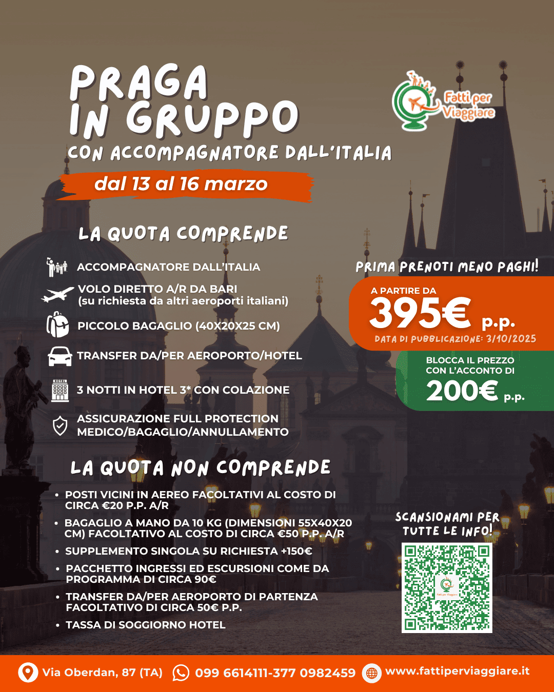 Viaggio di gruppo: PRAGA