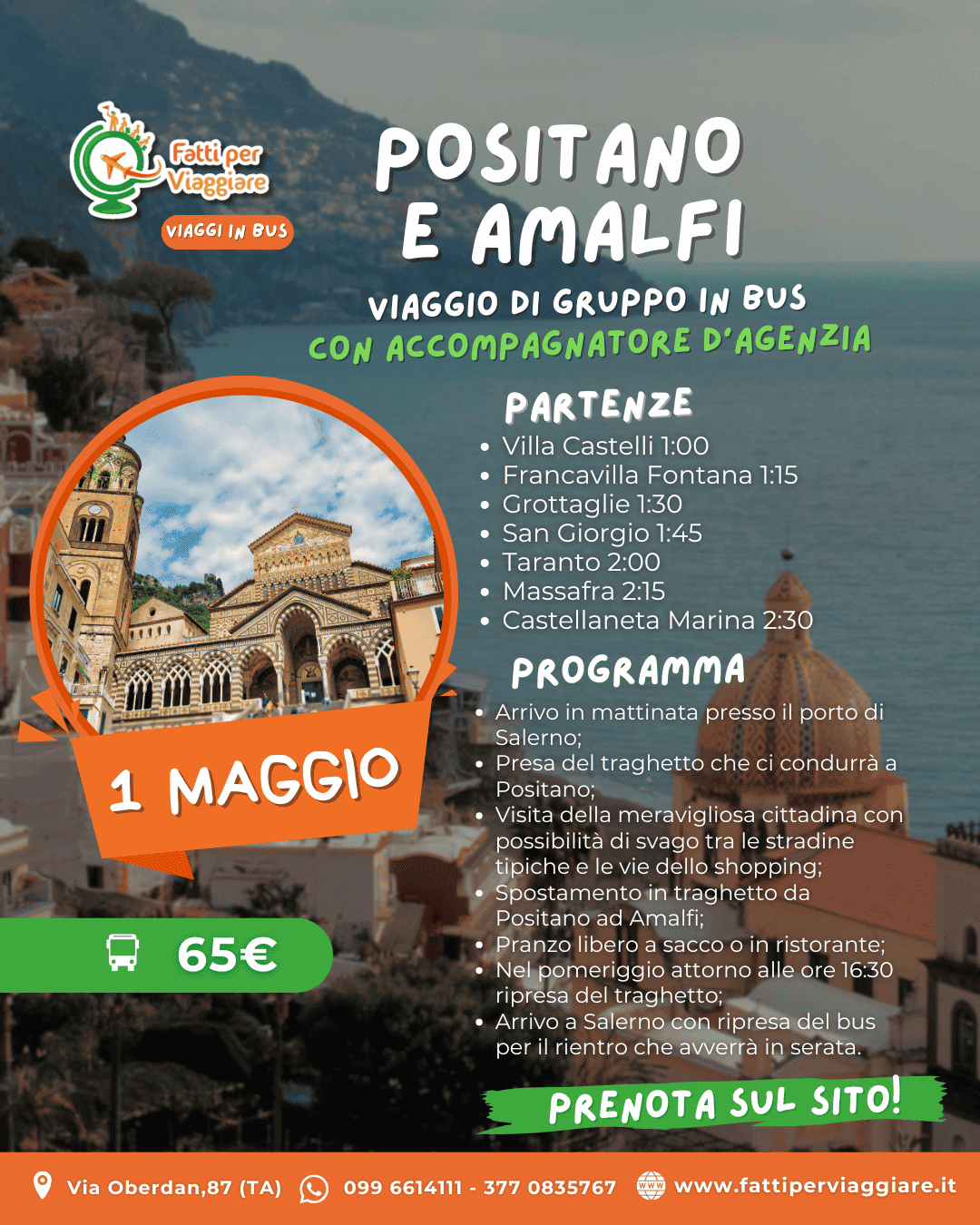 1 MAGGIO: POSITANO & AMALFI