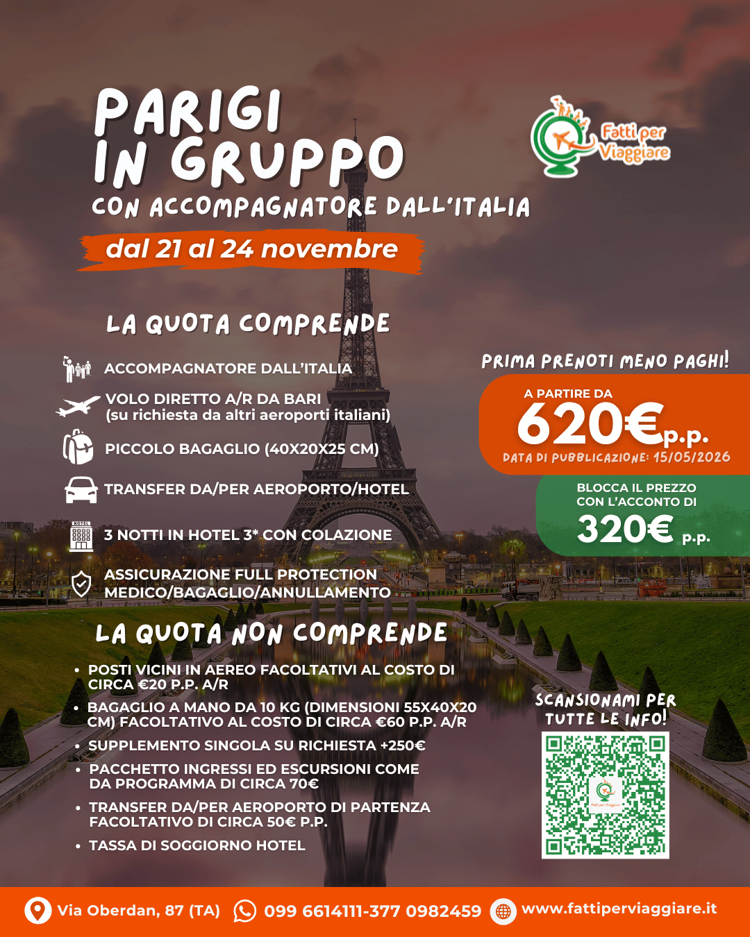 Viaggio di gruppo: PARIGI