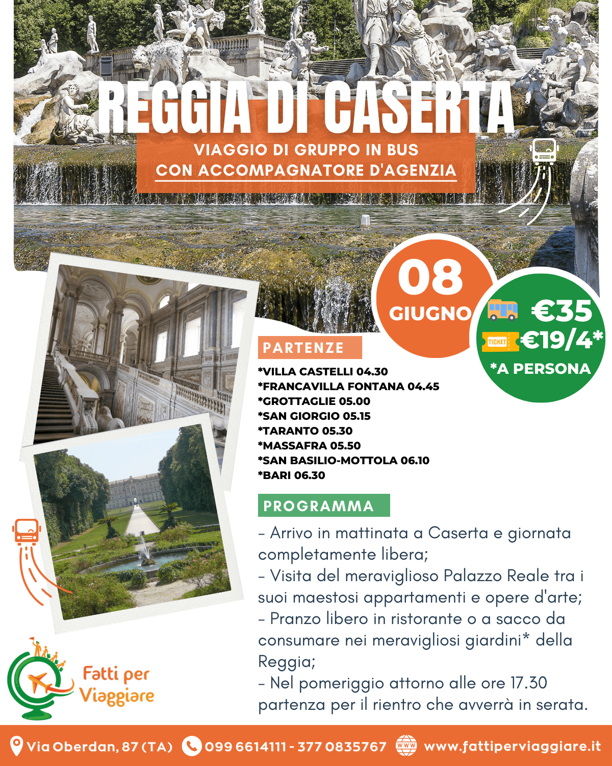 UNA GIORNATA ALLA REGGIA DI CASERTA
