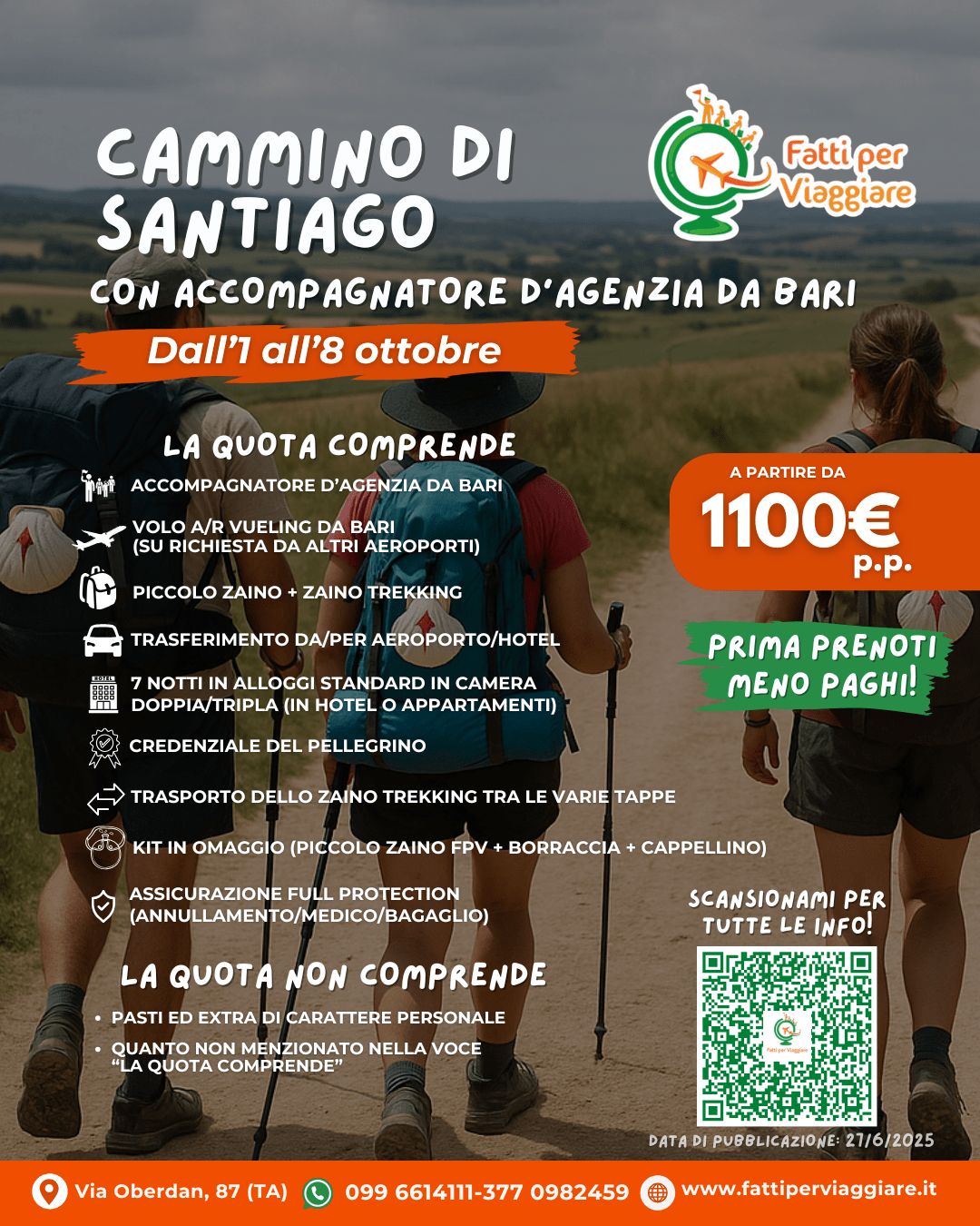 VIAGGIO DI GRUPPO IL CAMMINO DI SANTIAGO