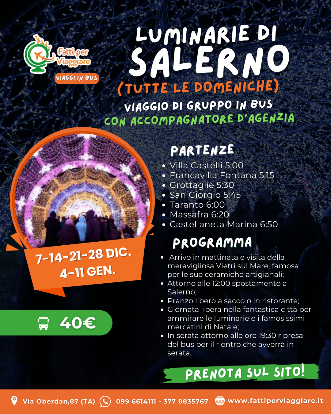 LUMINARIE DI SALERNO & VIETRI SUL MARE