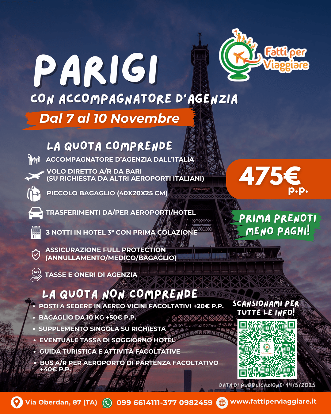 VIAGGIO DI GRUPPO PARIGI