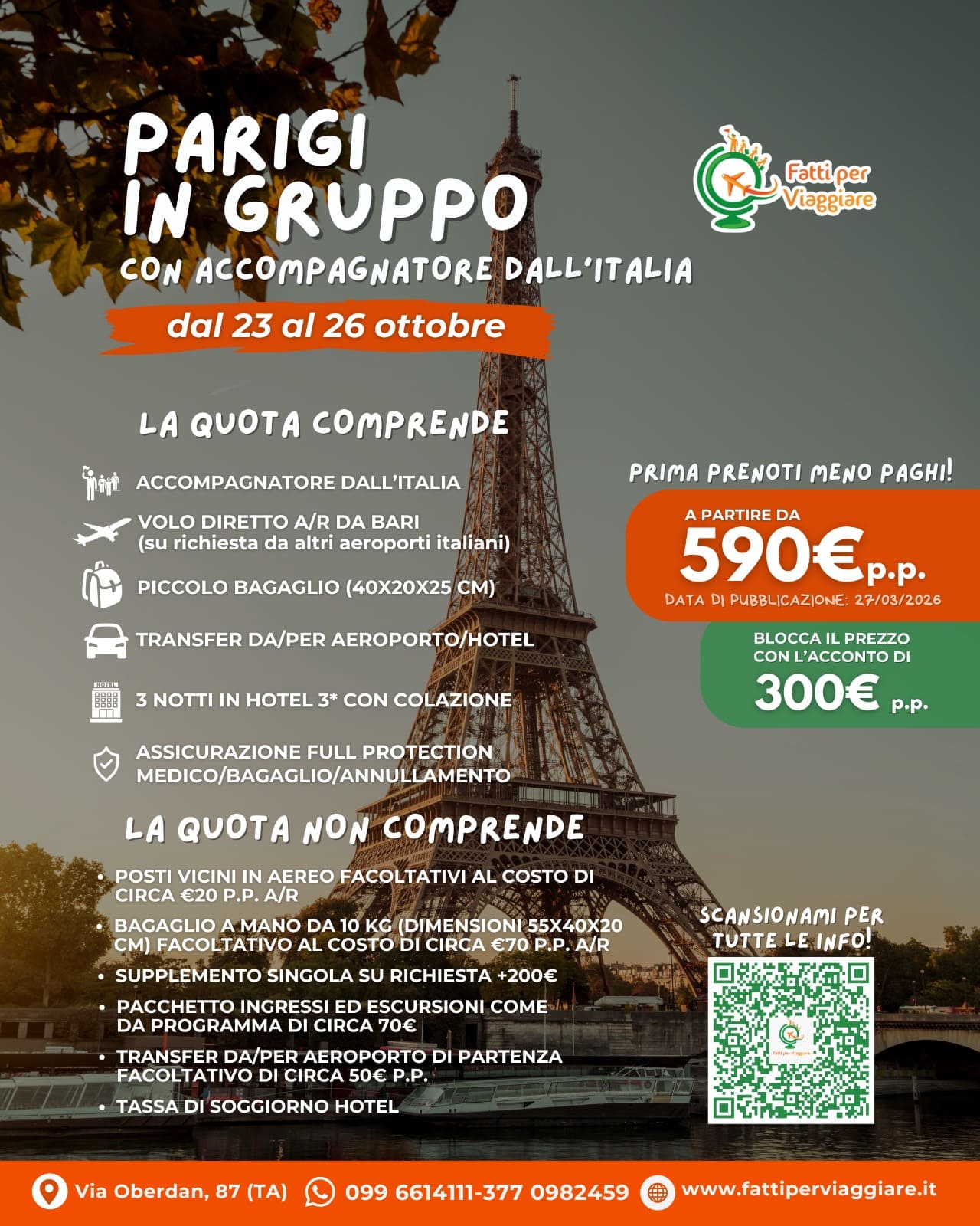 Viaggio di gruppo: PARIGI